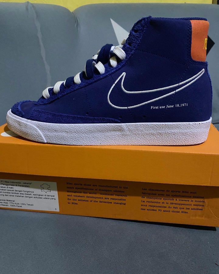 nike blazers blue and orange