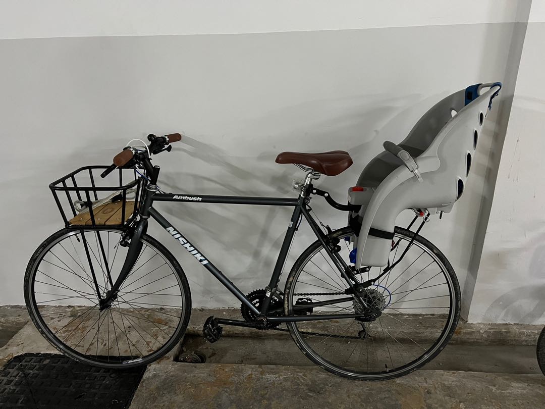 Nishiki custom bike with baby child seat Sports Equipment