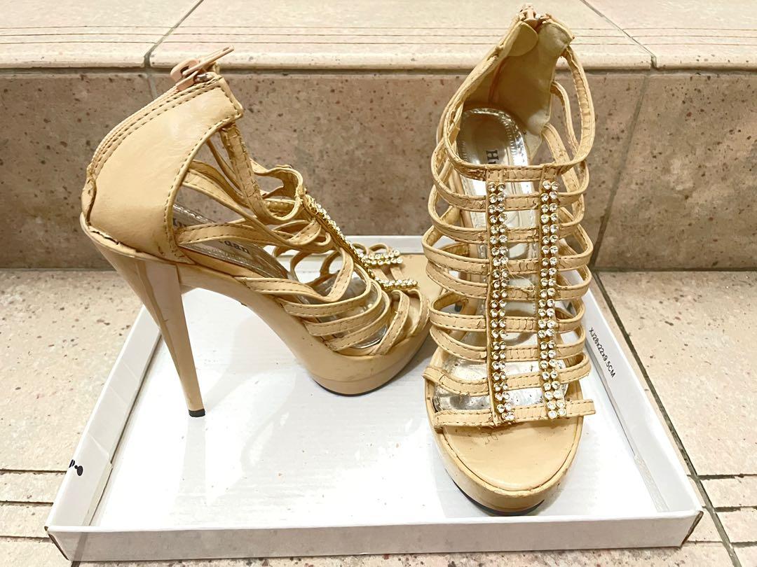 Wedding sales heels nude