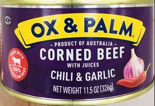Ox & Palm Chili & Garlic Corned Beef 326g