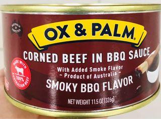 Ox & Palm Corned Beef in BBQ Sauce 326g Smoky Barbecue Flavor