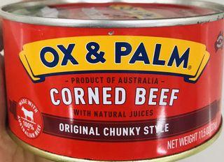 Ox & Palm Original Chunky Style Corned Beef  326g With Natural Juices
