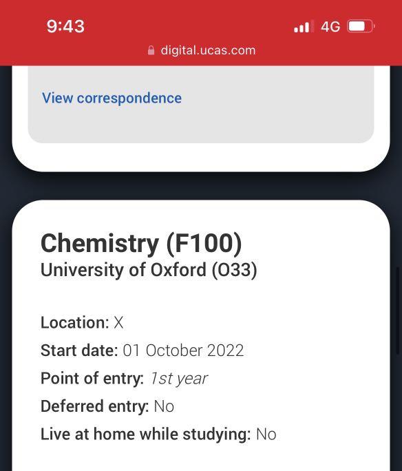 oxford chemistry personal statements