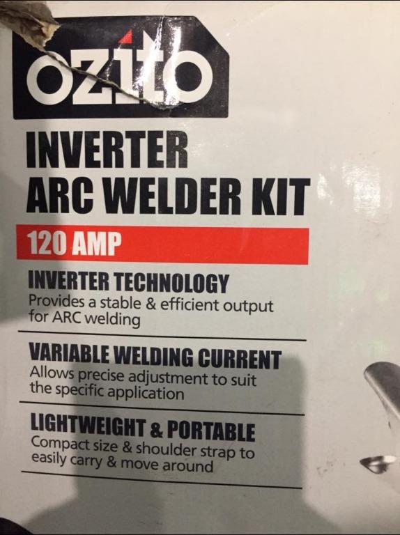 Ozito Inverter Arc Welder Kit, Furniture & Home Living, Home