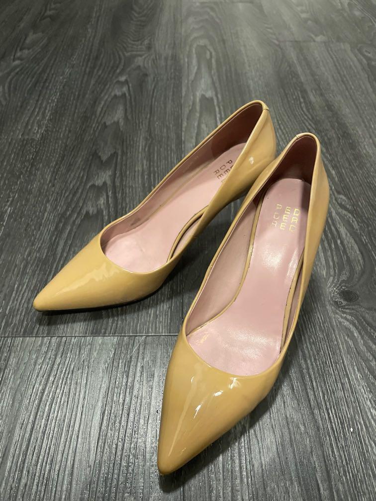 Red and hot sale nude heels
