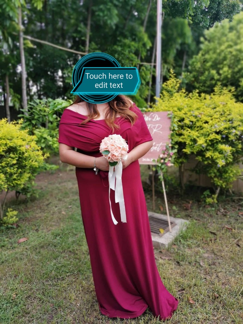 Maroon infinity gown outlet
