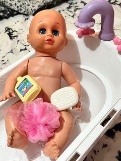 Pretend Baby Bath Doll Set  for P800 only
