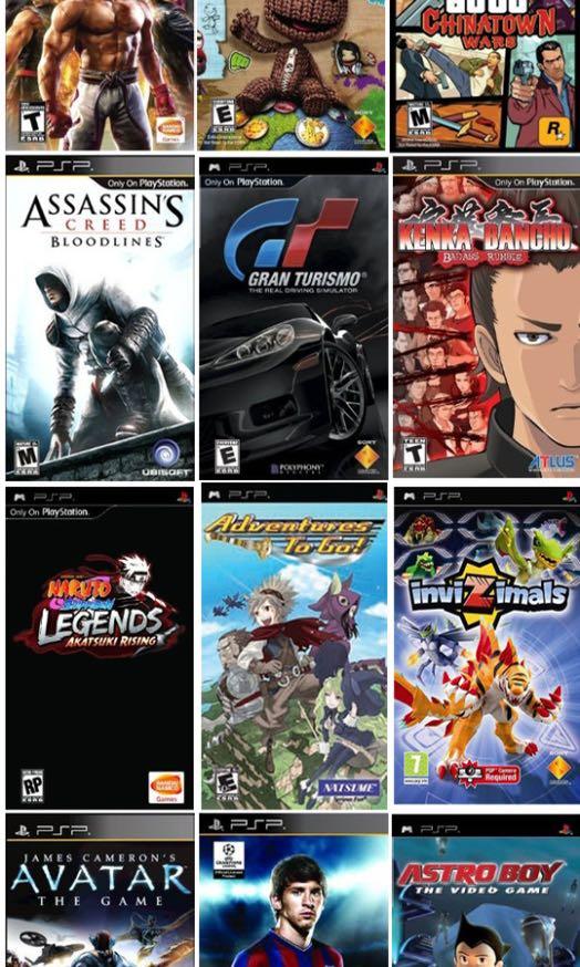 Monasterio dólar estadounidense Y equipo PSP GAMES, Video Gaming, Video Games, PlayStation on Carousell