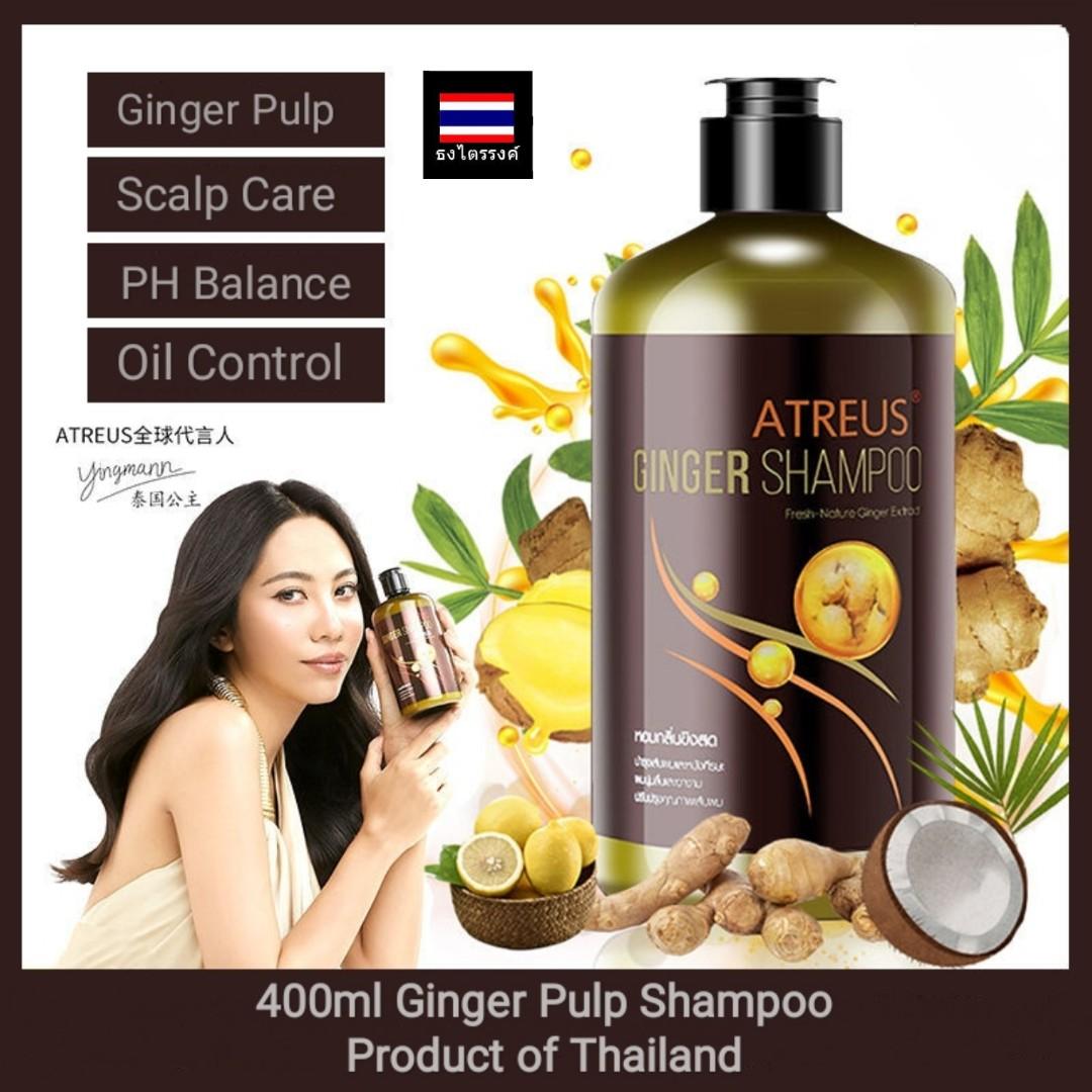 Ready Stocks! Thai Atreus Ginger Pulp Shampoo 400ml helps maintain ...