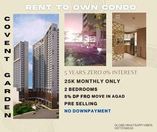RFO MANILA MOVEIN 2BR 300K DP RENT TO OWN CONDO COVENT UBELT CUBAO READY ORTIGAS MOA TAFT