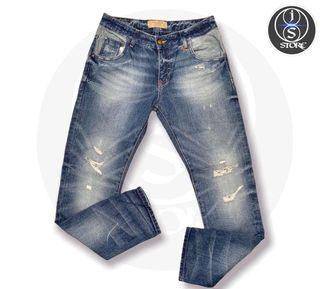 Short ripped jeans, Fesyen Pria 