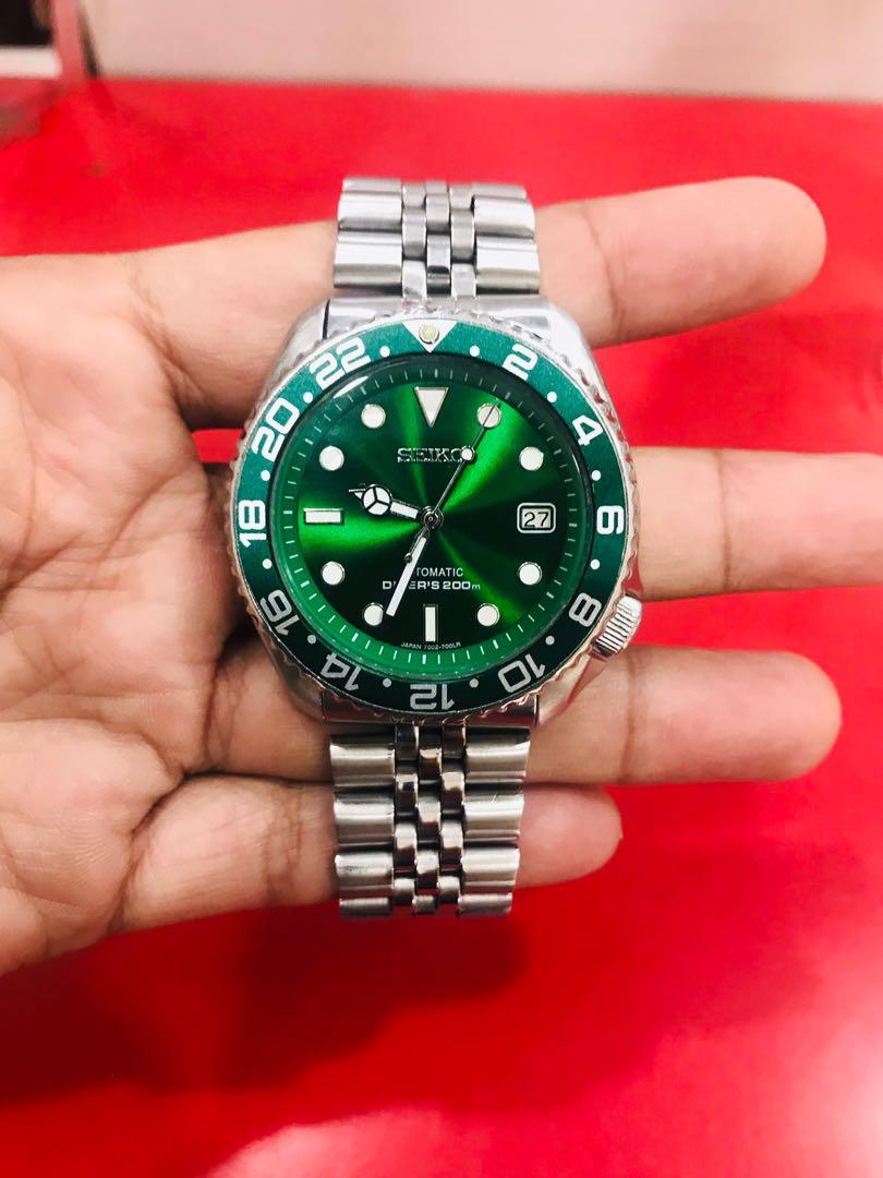 Seiko Diver s 7002 HULK MOD Men s Fashion Watches Accessories