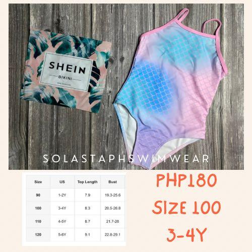 Shein girls 2024 size chart