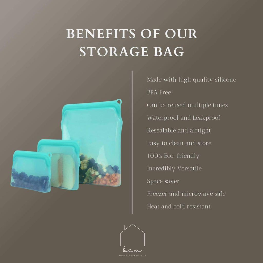 Silicone Storage Bags, Furniture & Home Living, Kitchenware & Tableware