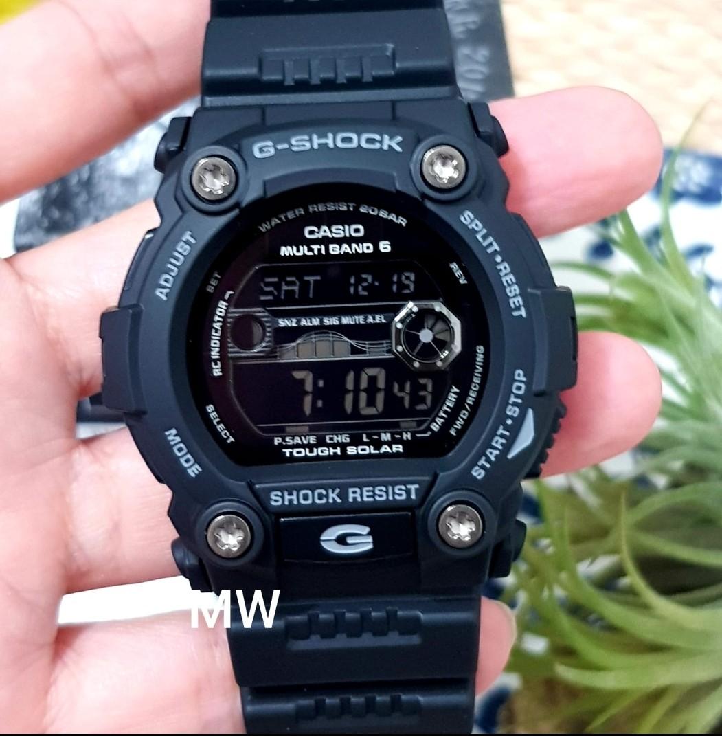 Solar power mat moto gw7900 gw 7900b full black men s watch