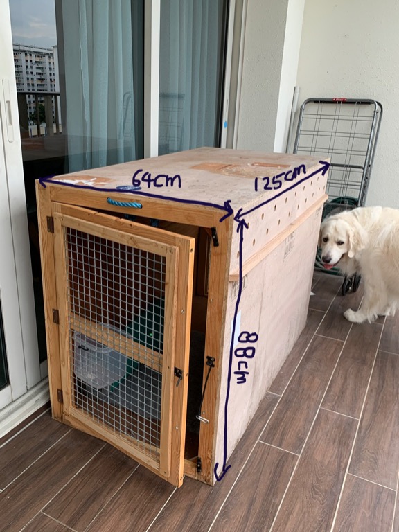 Iata wooden dog sales crate