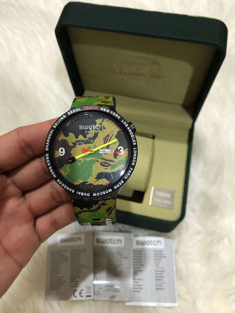 SWATCH X BAPE TOKYO LIMITED Men s Fashion Watches Accessories