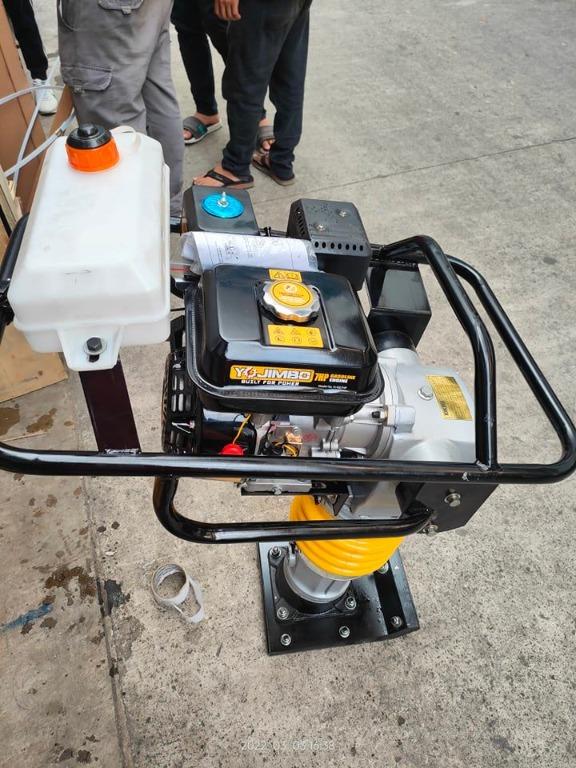TAMPING RAMMER (Category: Construction Tools & Equipment) located in Caloocan City. Submitted by 09150361920ronvillaflor (Listing ID 1163550720, Image 1). Description: Tamping Rammer Electric & petrol Model no. TST-TRET01 type: Electric type Rated power: 3Kw Impact force: 13Kn Leap Height: 45-75MM Speed: Min Plate Size: 300*280MM Weight 85KG Price: 30,000 Model no. TST-TRPT02 Engine: Yojimbo 7HP 4Stroke Type: Petrol Type Rated power: 5.5-6.5 HP I