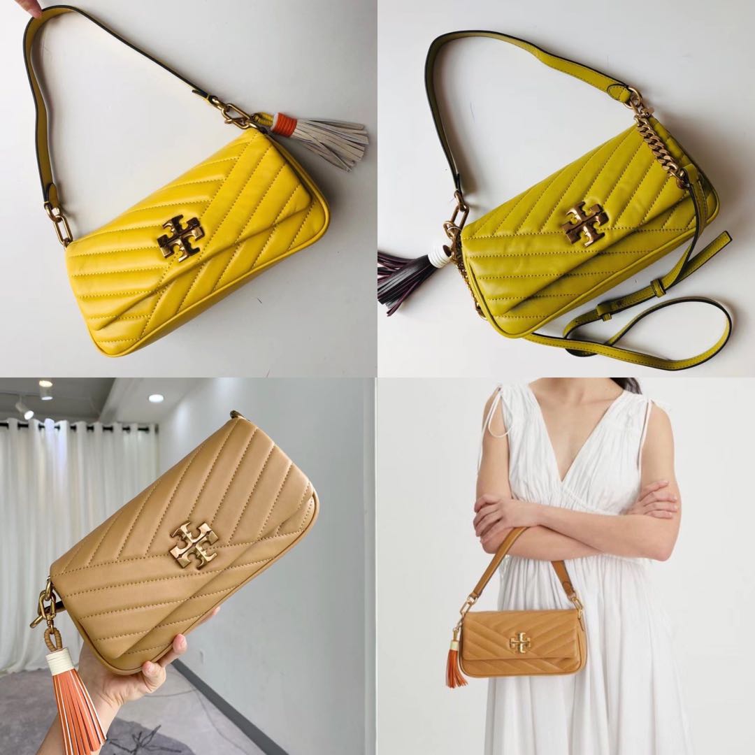 Kira Chevron Tassel Small Flap Shoulder Bag: Women's Designer