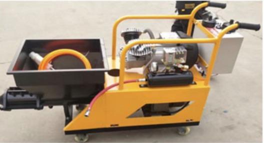 Titan Mortar Spraying Machine (Category: Construction Tools & Equipment) located in Manila. Submitted by 09150361920ronvillaflor (Listing ID 1163588205, Image 1). Description: Titan Mortar Spraying Machine Voltage: 220V/ 60hz/ Single Phase Efficiency: 100m2/hr Motor Power: 4kw Compressor Power: 2.2kw Hose Diameter: #25/#32 Transfer Distance Vertical: 10m / Horizontal: 20m M/S Ratio: 1:3 Sand Diameter: 3mm Weight: 150Kg Price: 120,000 elcome to "T