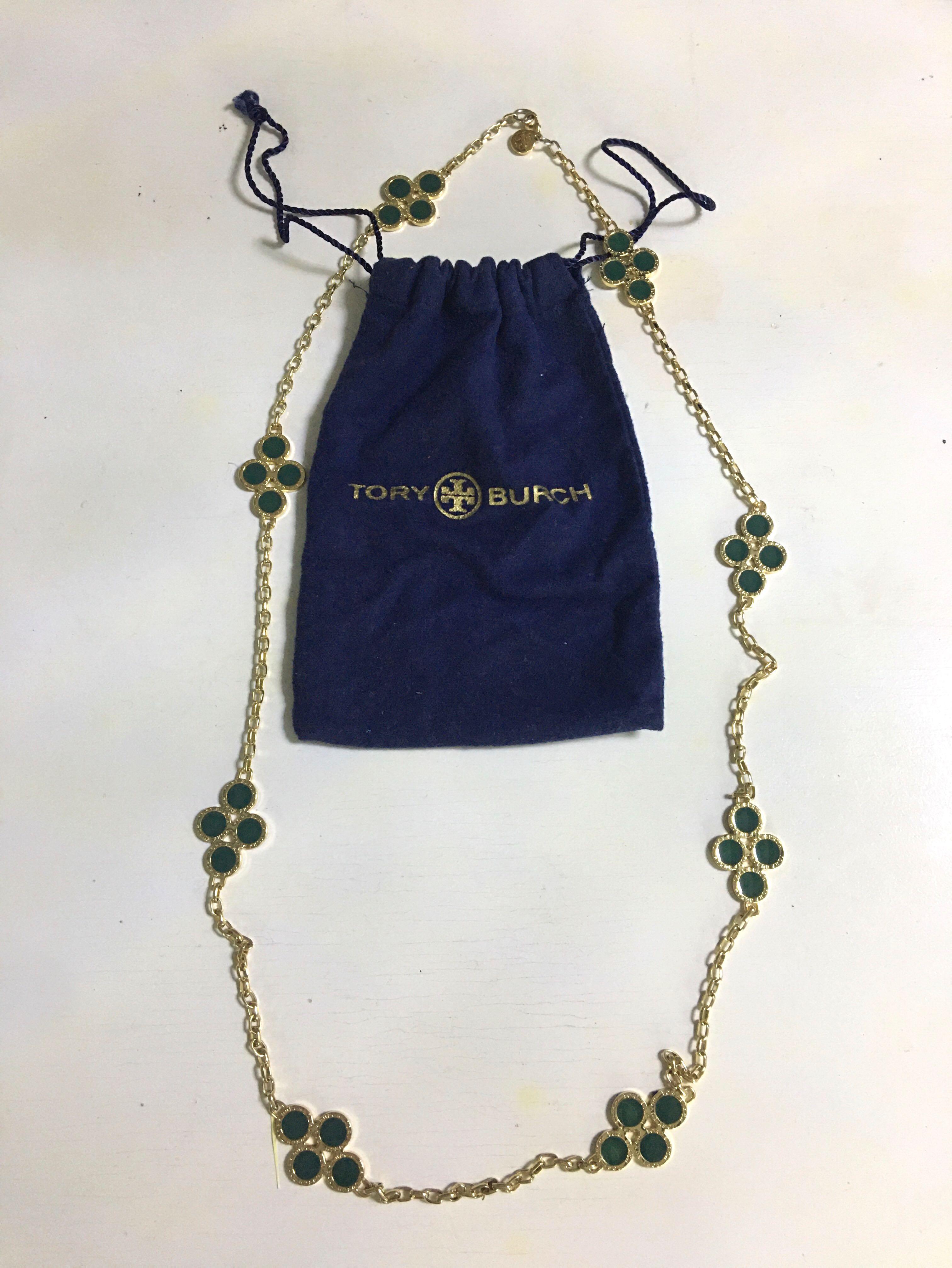 FARFETCH Tory Burch Kira flower-pendant necklace 124.00