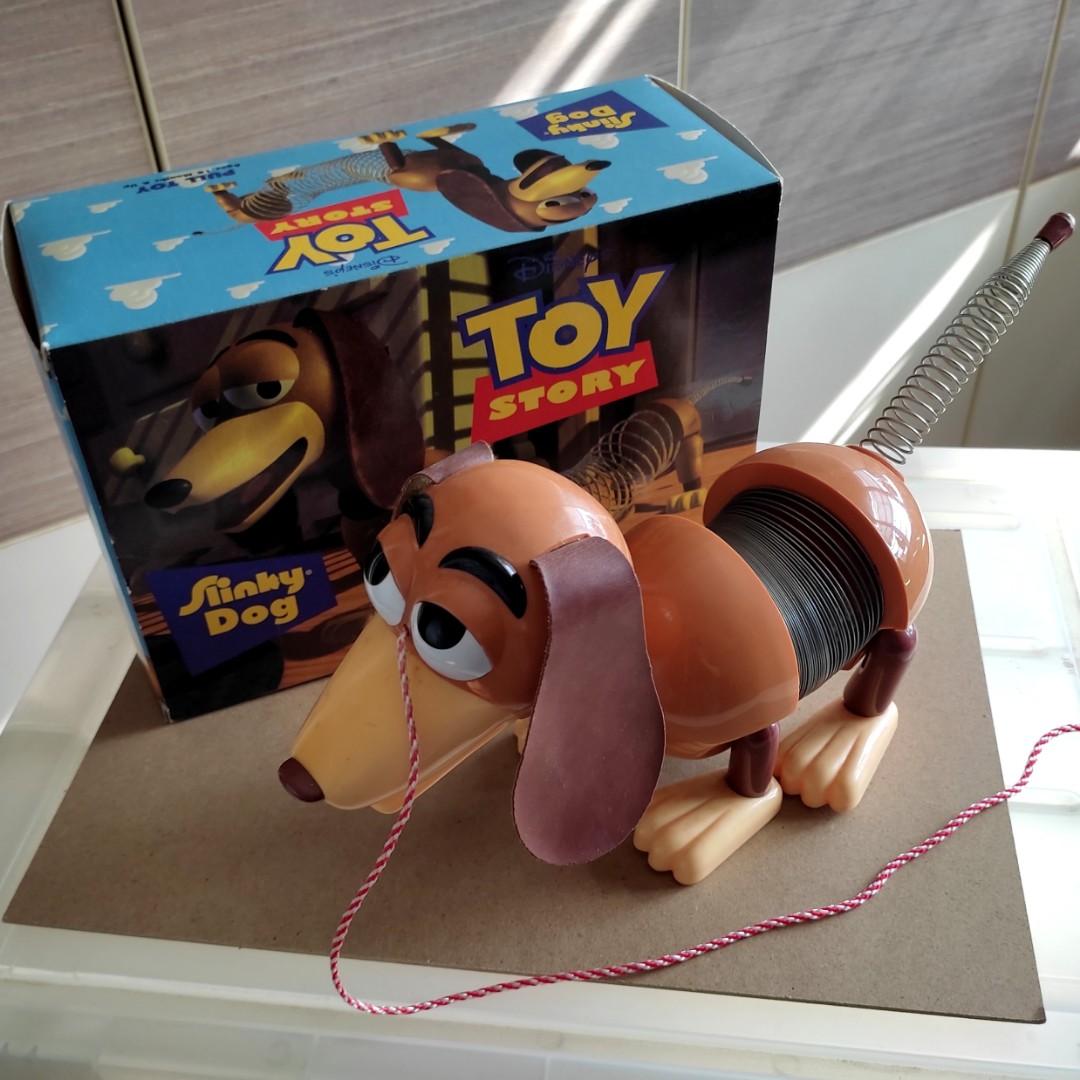 Authentic Slinky Dog Toy Vintage ORIGINAL BOX Toy Story 