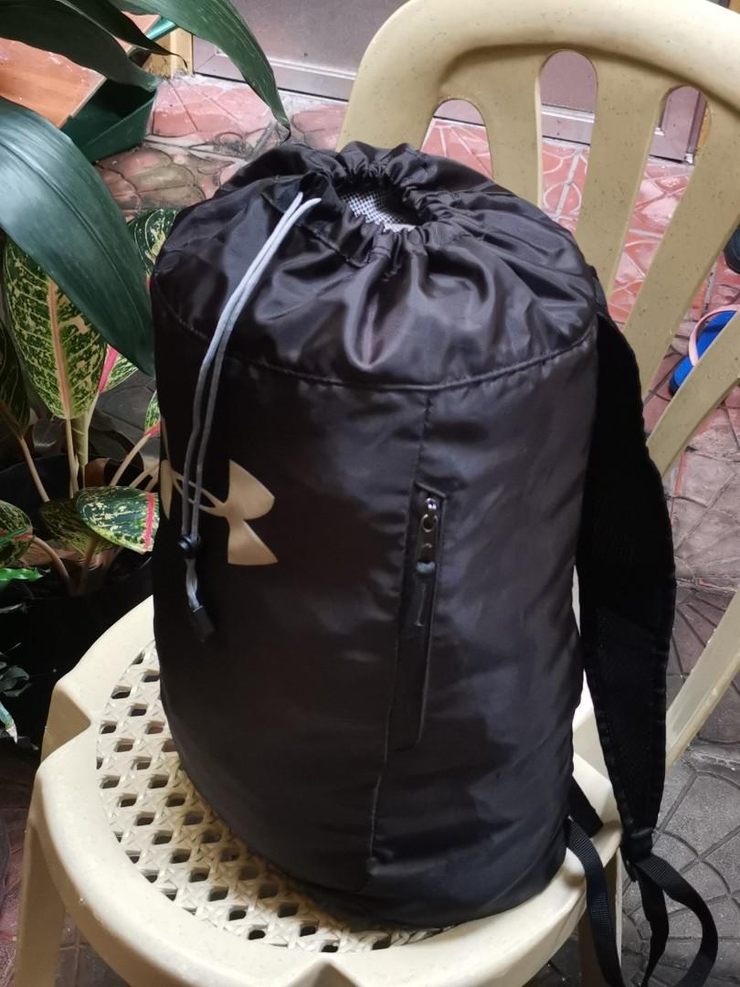 Under Armour 100 Original Travel Backpack with drawstring as lock