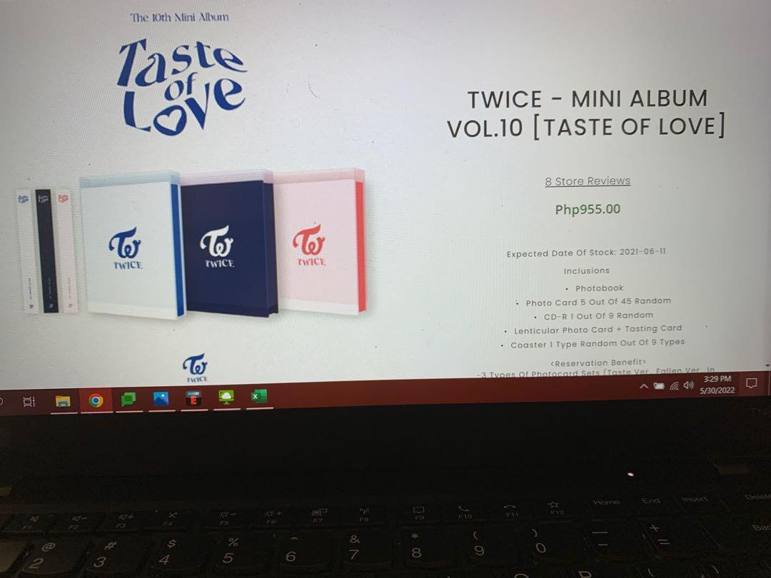 Twice Taste Of Love Mini Album Fallen Ver Hobbies Toys Memorabilia Collectibles K Wave On Carousell