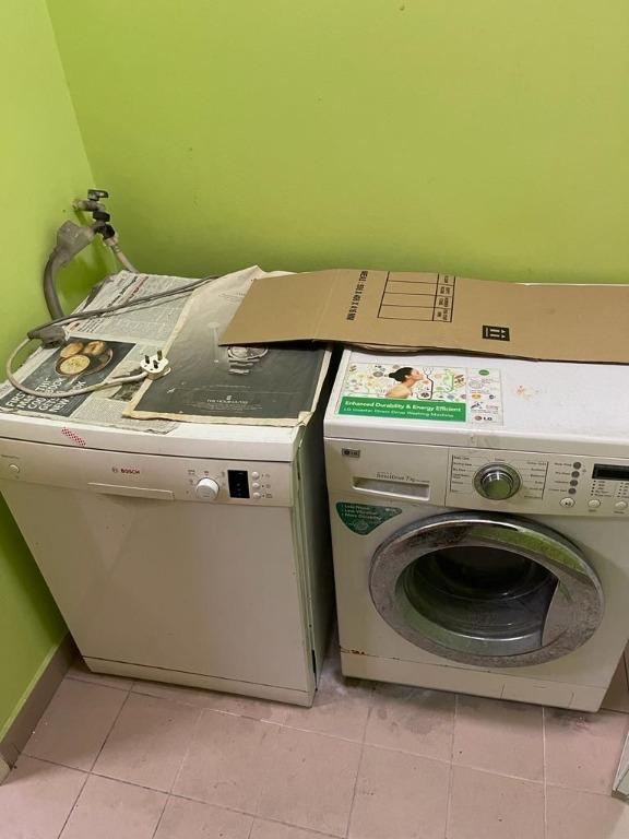 URGENT sell washing Machine + Disk washer 150 SGD, TV & Home