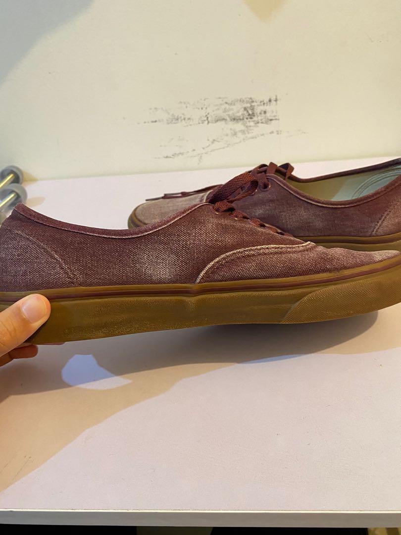 Vans authentic washed canvas cheap