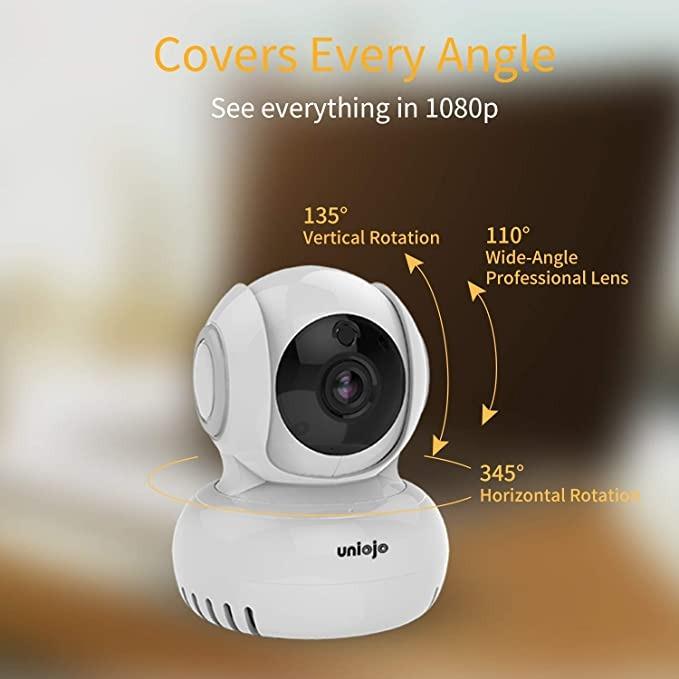 Wifi Camera, UNIOJO 1080P Wireless Camera with Active Alert/IR