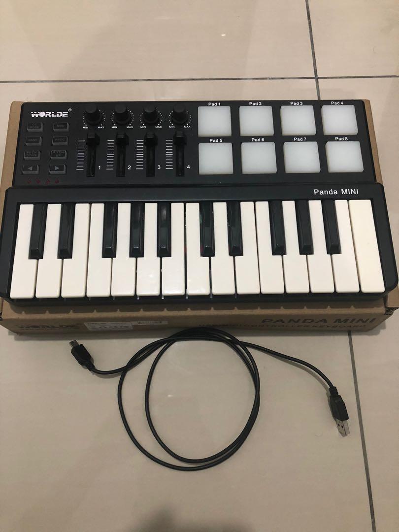 Worlde Panda Mini USB/Midi Controller Keyboard, Hobbies & Toys, Music