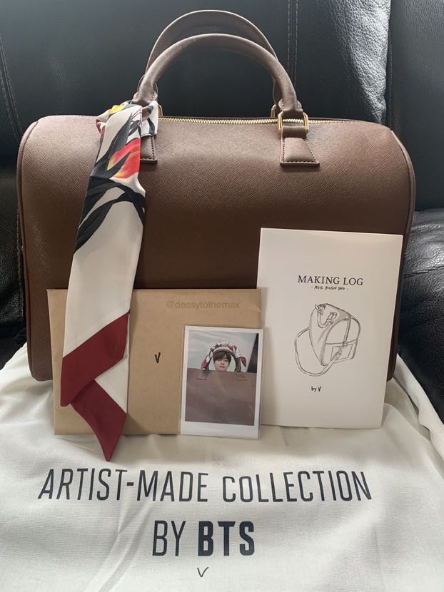 [IN HAND] BTS Artist Made Collection V Taehyung MUTE BOSTON BAG + PC,  Making Log