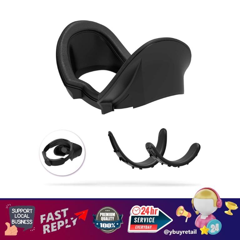 Amvr vr facial interface soft bracket & pu leather foam face cover shop pad replacement comfort set for oculus rift s