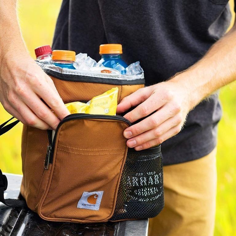 YBR Carhartt USA Vertical Insulated Lunch Cooler Bag with Water Bottle