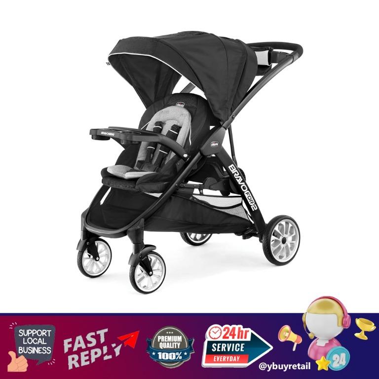 YBR Chicco Chicco BravoFor2 LE Standing Sitting Double Stroller Crux