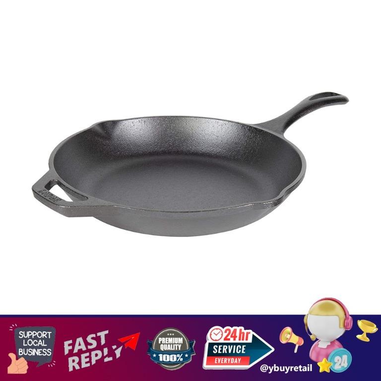 Lodge Chef Collection 10 Inch Cast Iron Chef Style Skillet. Seasoned and  Ready for the Stove, Grill or Campfire. Made from Quality Materials for a