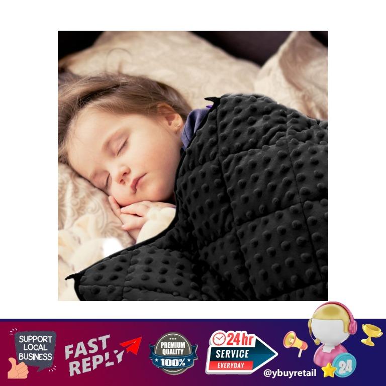 YBR MAXTID Weighted Blanket for Kids Reversible Heavy Sleep Blankets Washable Weighted Blanket Design for Boy Black 5lbs 36x48 inches Furniture Home Living Bedding Towels on Carousell