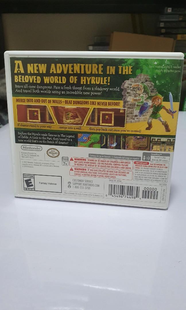 Zelda A Link Between Worlds NS (Nintendo 3DS, USA) (Category: Nintendo) located in Quezon City. Submitted by itemsforadoption (Listing ID 1163612309, Image 2). Description: Rfs: Its 2022! Happy New Year. Now is a time to be joyous and declutter. And I'm doing just that this season. Zelda A Link Between Worlds. Complete in box, has manual, case and is in good working condition. Good for collection or just playing a great zelda game Ps: I have over