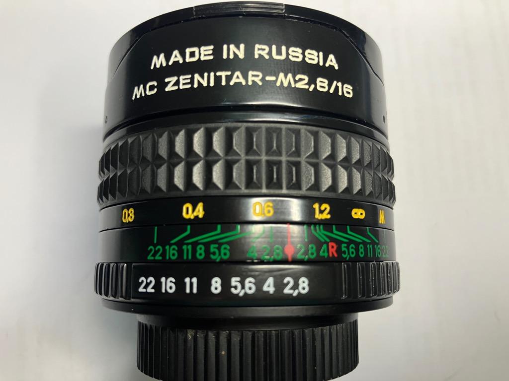 ZENIT MC ZENITAR-M 16mm f2.8 Fisheye M42 - レンズ(単焦点)