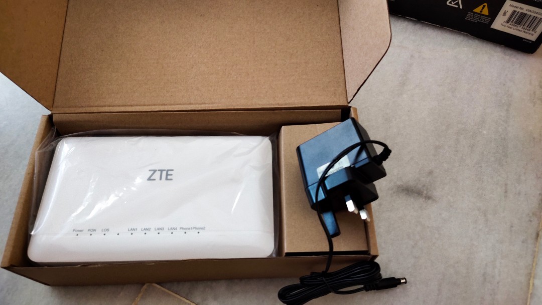 ZTE UONU modem fibre optics Unifi Maxis Digi Astro, Computers