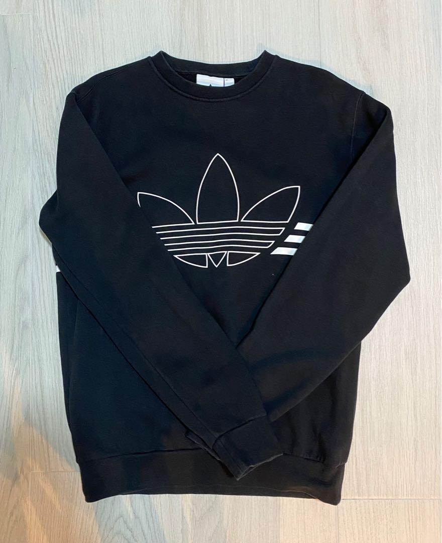 100 Authentic Adidas Original Trefoil Sweatshirt Women s Fashion