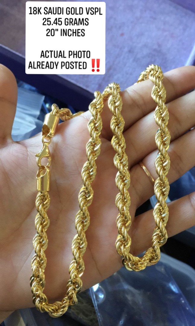 Gold chain outlet 25 gram