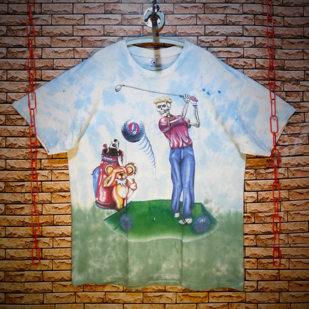 Grateful dead top polo golf shirt