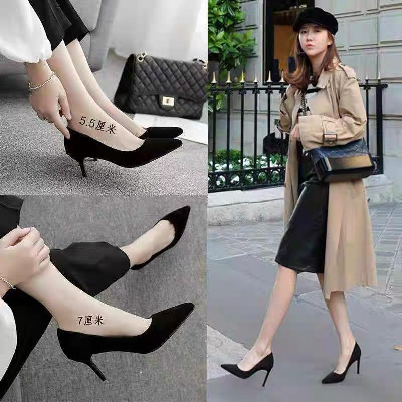 5cm black heels discount