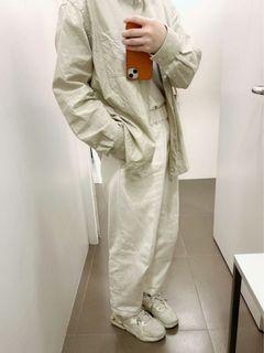 （無印）厚磅丹寧寬版錐形褲 男女適用！