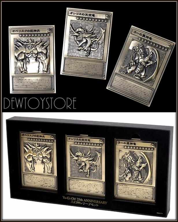 <  > [-] Movic Zinc  Alloy Card - Yu-Gi-Oh! Duel Monsters - Egyptian God Relief Set , Hobbies  & Toys, Toys & Games on Carousell