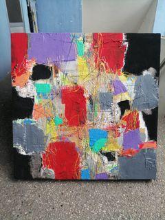 Abstract painting 2x2ft 2022