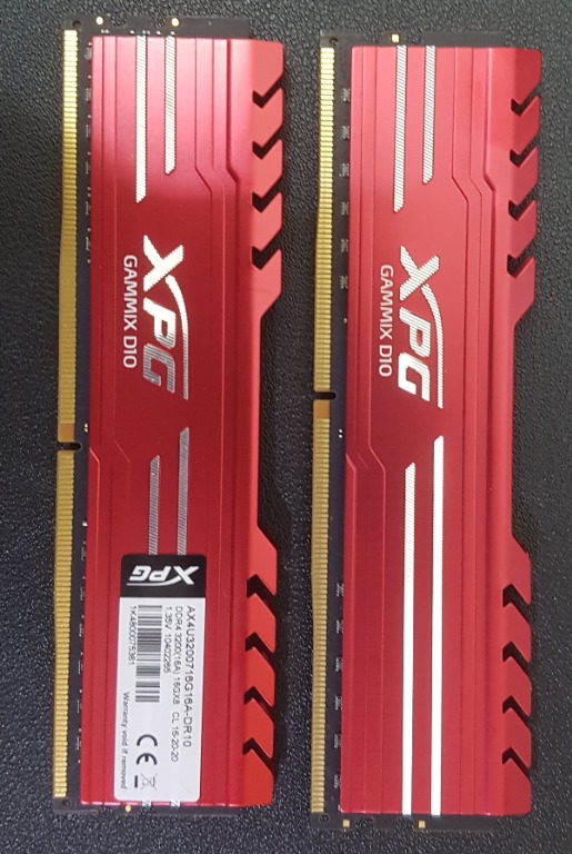 ADATA 威剛 XPG GAMMIX D10 DDR4-3200 32GB (16GBx2) 超頻記憶體 (終身保固), 電腦及科技產品 ...