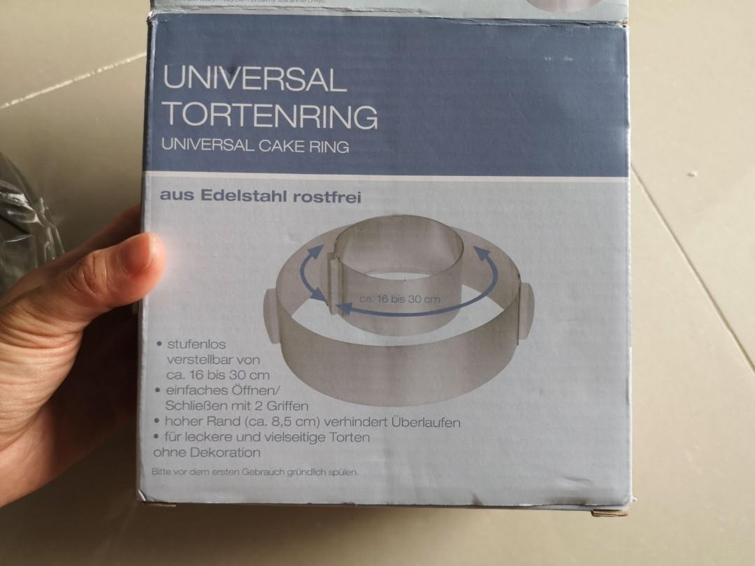 Adjustable cake ring, Furniture & Home Living, Kitchenware & Tableware